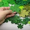 350 Pieces St.Patrick's Day Foam Stickers, Glitter Shamrock Stickers, Green Shamrock Stickers, 3 Different Size Lucky Shamrock Stickers, Irish St.Patrick's Day Party Decoration Supplies